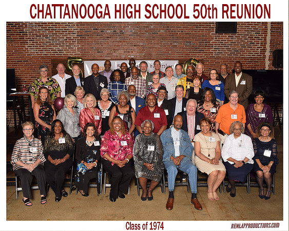 2024 Chattanooga High School Class of 1974 8x10 frame Class Pic